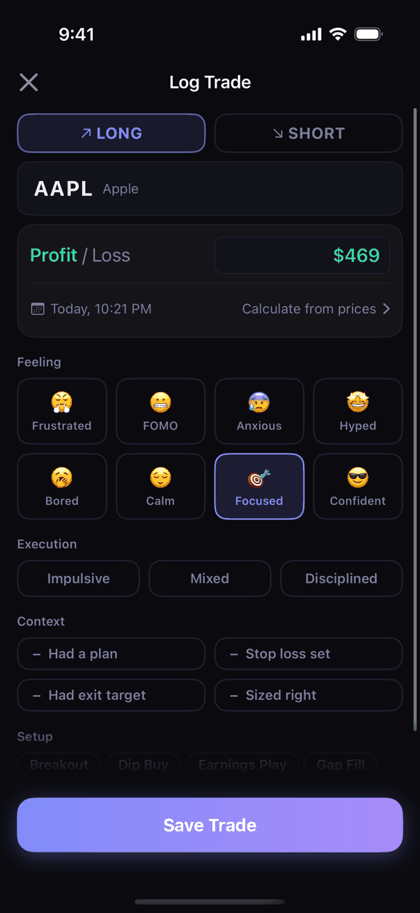 Kyra Trading quick trade entry