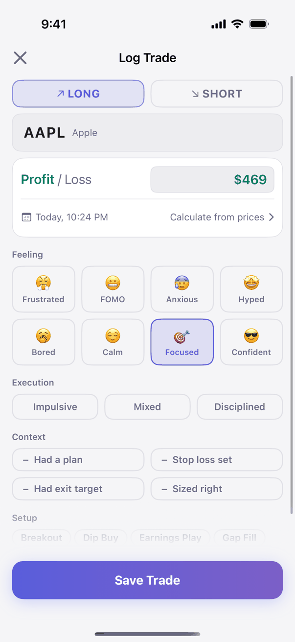 Kyra Trading quick trade entry